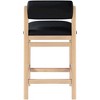 Meridian Furniture,Roundhill Vegan Leather Upholstered Counter Stool - 3 of 4