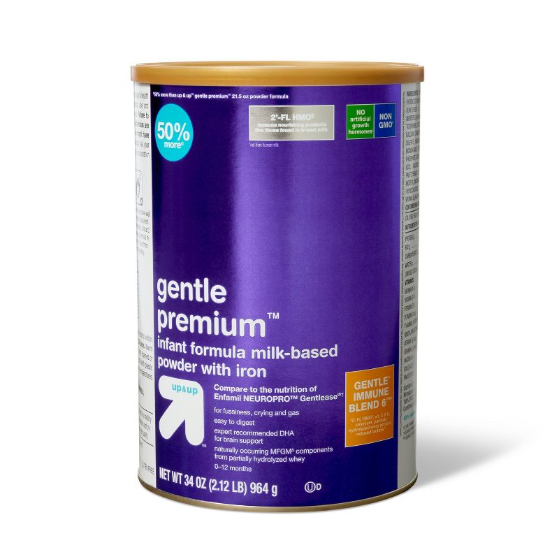 Gentle Premium Powder Infant Formula - 34oz - up &#38; up&#8482;, 1 of 6