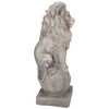 Northlight 18" Sitting Regal Lion Outdoor Pedestal Garden Statue - 3 of 4