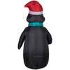 Gemmy Christmas Airblown Inflatable Penguin OPP, 7 ft Tall, Multi - 3 of 3