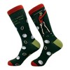 Crazy Dog Men's Last Swing Before The Ring Socks Funny Sarcastic Golfing Graphic Novelty Footwear for Men - 2 of 4