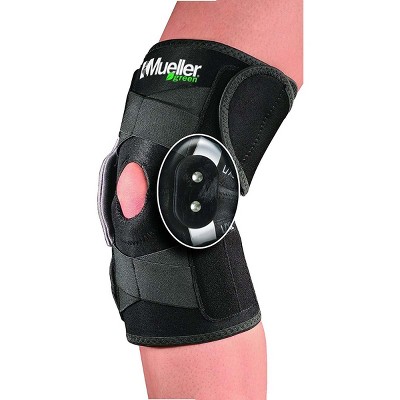 Mueller Green Adjustable Hinged Knee Brace Black Target