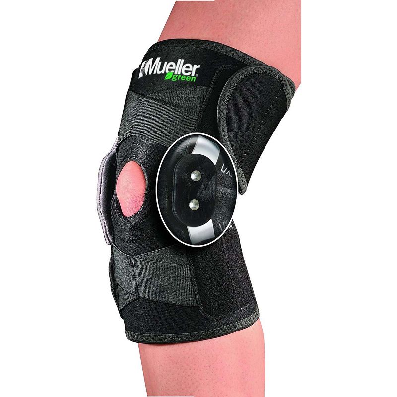 Mueller Green Adjustable Hinged Knee Brace - Black, 2 of 3