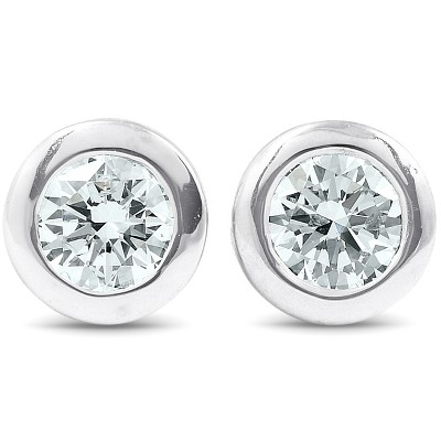 white gold earrings