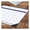 DuraGlobe Academic Desk Pad Calendar, 22 x 17, White/Blue/Gray Sheets, Black Headband, 13-Month (July to July): 2024 to 2025 - 3 of 4