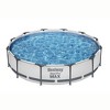 Bestway Steel Pro MAX 12 Foot x 30 Inch Round Metal Frame Above Ground Outdoor Backyard Swimming Pool Set with 330 GPH Filter Pump - image 4 of 4
