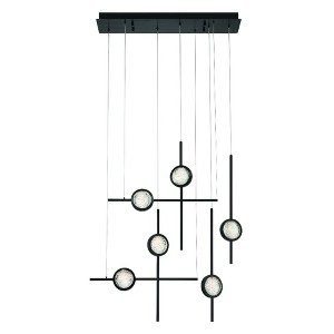 Eurofase Lighting Barletta 6 - Light Chandelier in  Black - 1 of 1