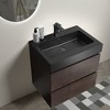 Vynxaria 24" Walnut  Bathroom Vanity with Sink, Large Storage Wall Mounted Floating Bathroom Vanity for Modern Bathroom, Pre-assembled - 2 of 4