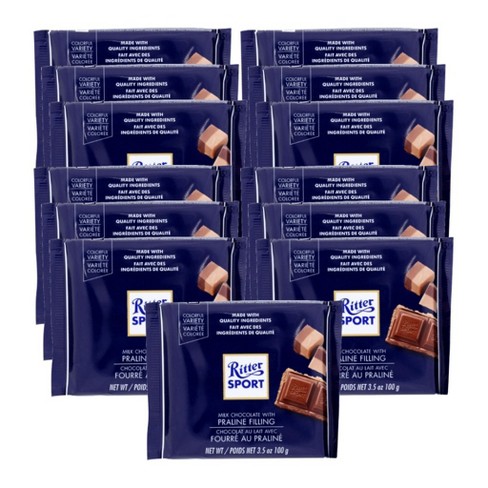 Ritter Sport Milk Chocolate With Praline Filling Bar - Case Of 13/3.5 ...