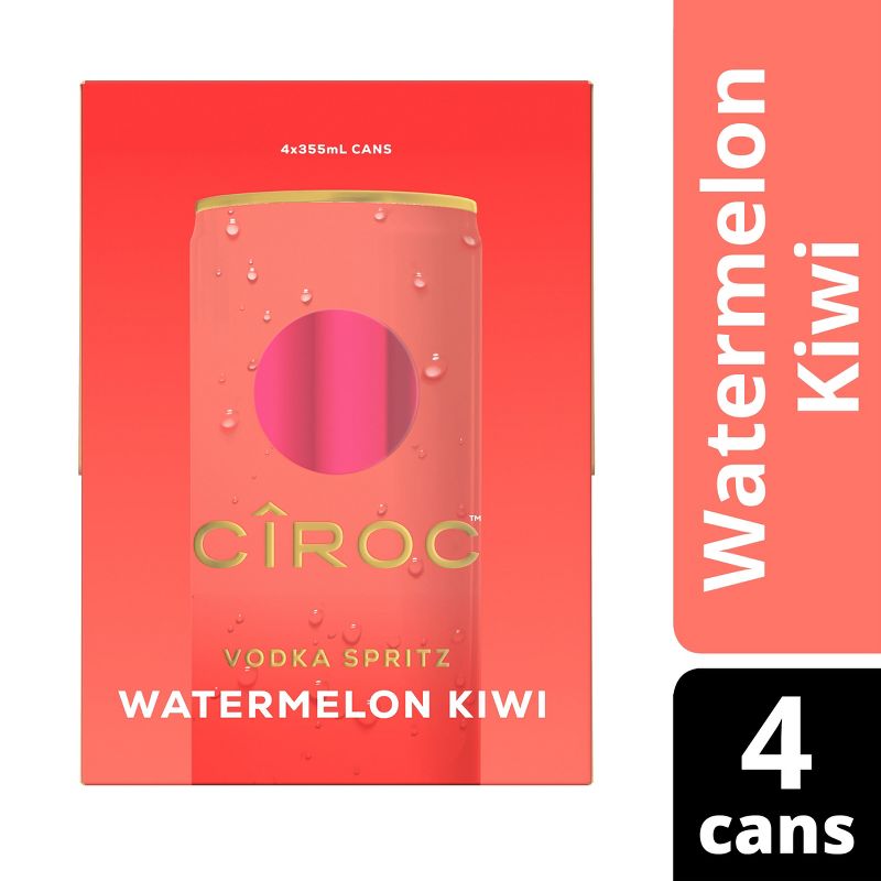 Ciroc Spritz Watermelon Kiwi - 4pk/355ml Cans, 1 of 6