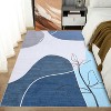 Washable Modern Abstract Area Rug, Thin Non-Slip Carpet for Living Room Bedroom Dining Room, Soft Indoor Entryway Rug - 2 of 4