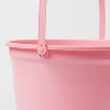 8"x9" Round Plastic Easter Bucket with Stickers Pink - Spritz™ - 2 of 2