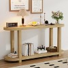 KTMBDW Console Table with 2-Tier Storage Shelves, Modern Entryway Table with Curved Design, Behind Couch Table for Living Room, Hallway - 3 of 4