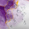 LunaLulinlk Purple and Gold Marble Shower Curtain - 3 of 4