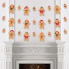 Big Dot of Happiness Gingerbread Christmas - Gingerbread Man Holiday Party DIY Decorations - Clothespin Garland Banner - 44 Pc - 3 of 4