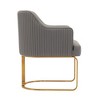 Manhattan Comfort Set of 2 Raya Modern Leatherette Upholstered Dining Armchairs - 4 of 4