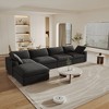 Cloud Modular Sectional Sofa Couch,160.6" L Shaped Convertible Couches with Storage Ottoman for Living Room,Sofa Covers Washable&Replaceable - 2 of 4