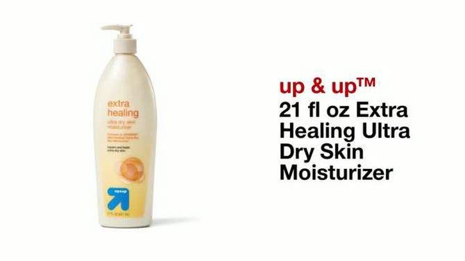 21 fl oz Extra Healing Ultra Dry Skin Moisturizer Scented- up &#38; up&#8482;, 2 of 8, play video