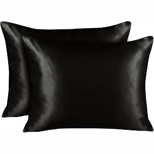 ShopBedding Satin Pillowcase with Zipper, for Hair and Skin Care, Feels Soft and Cool Like a Silk Pillowcase, Satin Pillow Cases 2 Pack - Blissford - 1 of 1