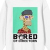 Bored Of Directors Bored Ape Sketchy Art Crew Neck Long Sleeve Women's White Sweatshirt - 2 of 3