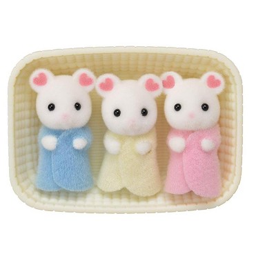Calico Critters Marshmallow Mouse Triplets CC1806 Mini Figures 3pc