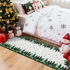 Christmas Area Rugs Soft Washable Xmas Tree Festive Decor Rug Non-Slip Low Pile Rugs for Living Room Bedroom - 4 of 4