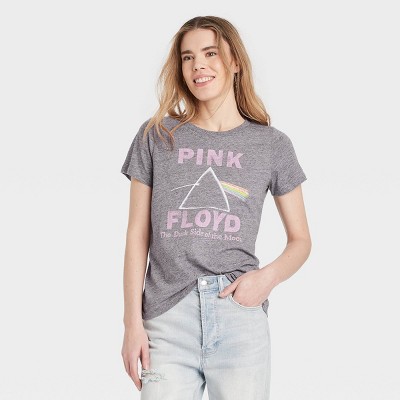 Women's Pink Floyd Dark Side of the Moon Short Sleeve Graphic T-Shirt - Gray XS