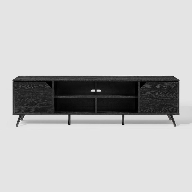 Mid-Century Modern Wide Storage TV Stand for TVs up to 80" - Saracina Home, 1 of 14