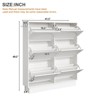 RISOKEYS Narrow Shoe Cabinet with 6 Flip Drawers - Adjustable Shelves & Partitions,Space-Saving with Anti-Tip for Entryway,Hallway, Apartment - 3 of 4