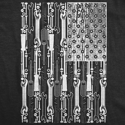 Мужские футболки Crazy Dog T-Shirts, Inc. Mens Funny T Shirts USA Flag Tools Patriotic Mechanic Graphic Novelty Tee for Men - Crazy Dog Men's T Shirt Gift for Dad Black L — фото 2