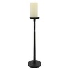 Metal Candle Holder - Contemporary Black Aluminum Narrow Candle Holder for Home, Office, Event Decor - Centerpiece Candle Decor Accent - 4 of 4