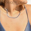 Herringbone Chain Necklace for Men or Women 18 Inch 5.5mm Wide 18K Gold Plated Stainless Steel Ginger Lyne - 4 of 4
