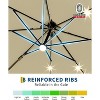 GustoWave 10' x 10' Patio Umbrella with LED Lights and Base for Garden - 2 of 4