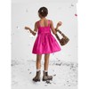 The Children's Place Girls Sleeveless Oversized Bow Satin Fit And Flare Dress Pink 8 - 4 of 4