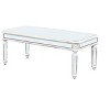 NicBex Silver Mirrored Coffee Table,Center Table with Vintage Carved Elements for Livng Room,Office - 4 of 4