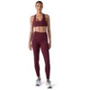 Future Planet Women's Nova Premium Performance Sport Athletic Active Yoga Workout Padded Sports Bra Removable Padding  Burgundy - 4 of 4