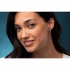 1/10 Cttw Small Thin Hoop Diamond Earrings for Women in Silver - 2 of 4