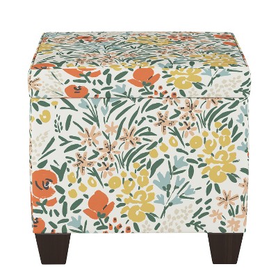 Storage Ottomans Cream Floral - Threshold™