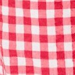 vivid red gingham