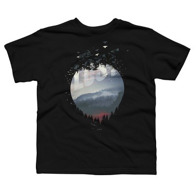 Boy's Design By Humans Happily Lost In The Forest By HappyMelvin T-Shirt