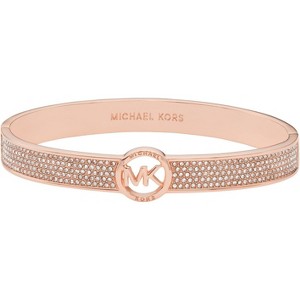 Rose Gold Tone Bracelet for Women, Logo Accent Fashion Jewelry with Luxe Finish - 1 of 4