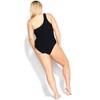 Women's Plus Size Izzy One  Shoulder 1 Piece - black | CCX - 2 of 4