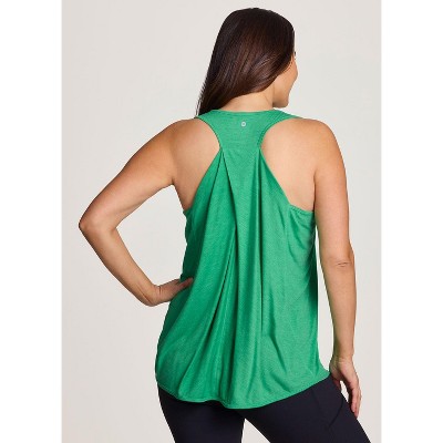 RBX Active Women's Super Soft Relaxed Fit Twist Racerback Tunic Tank Top