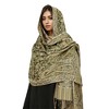 Anna-Kaci Women's Jacquard Paisley Shawl Scarf with Elegant Fringe Hem 71×27.5 Inches - 2 of 3