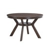 NicBex 5-Piece Wooden Dining Table Set, Mid Century Modern Round Kitchen Table Set with 4 Cross Back Upholstered Dining Chairs for Dining Room - 4 of 4