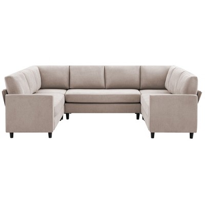 Hyleory Middle U Shaped Sofa, Large 8 Seater sofa,Breathable Soft Fabric