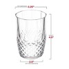 Smarty Had A Party 16 oz. Clear Stripe Round Plastic Tumblers - 48 pcs - 3 of 4