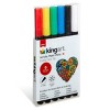 KINGART Acrylic Paint Pens Extra Fine 6 Primary Colors - 4 of 4