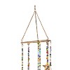 26" x 7" Iron Eclectic Stars Windchime with Beaded Strands Gold - Olivia & May - 4 of 4