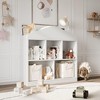 Kids Bookshelf White Toy Storage Organizer 5-Cubby Bookcase Toddlers Playhouse Cabinet Shelf Wooden Cubby Storage Toy Shelf - 3 of 4